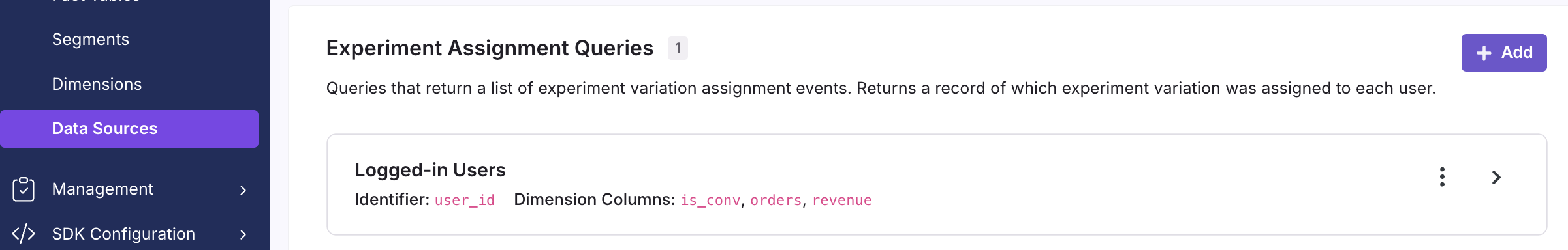 Источники данных